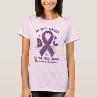 In Deze Familie Vecht Niemand Alleen Alzheimers T-shirt