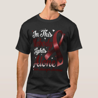 In deze familie vecht niemand alleen Brain Aneurys T-shirt