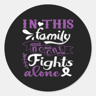In deze familie vecht niemand alleen de alvleeskli ronde sticker