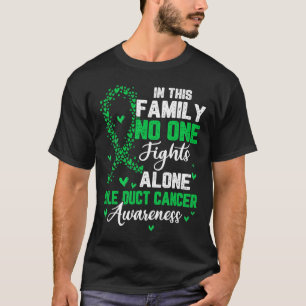 In deze familie vecht niemand alleen galwegkanker t-shirt