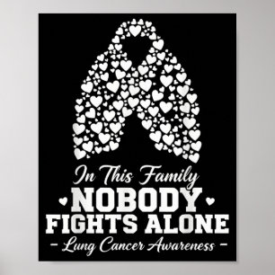 In Deze Familie Vecht Niemand Alleen Longkanker Sh Poster