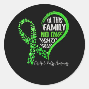 In deze familie vecht niemand alleen tegen Cerebra Ronde Sticker