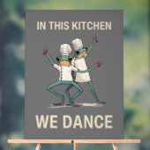 In deze keuken dansen we acryl bord (Neutraal)