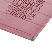 In deze keuken tellen we herinneringen niet calori snijplank (Hoek)