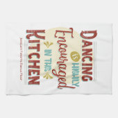 In deze keuken wordt het dansen sterk aangemoedigd theedoek (Horizontaal)