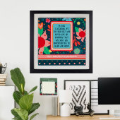 In deze klas citaat Gepersonaliseerd leraar Floral Perfect Poster