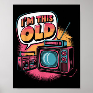 In deze oude retro iconen meme poster