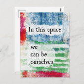 In deze ruimte Briefkaart (Voorkant / Achterkant)