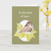 In deze tijd van verlies, Schrift geeft troost  Vo Kaart (Gele Bloem)