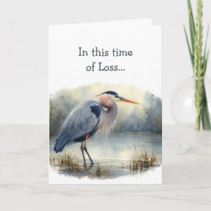 In deze tijd van verlies, Schrift troost Reiger Vo Kaart
