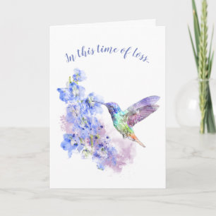 In deze tijd van verlies, Schriftuur troost vogel Kaart