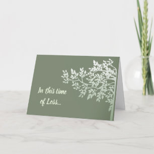 In deze tijd van verlies, troost de Schrift Tree L Kaart