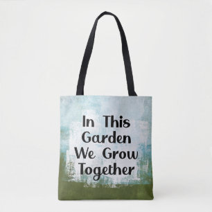 In deze tuin groeien we Canvas tas