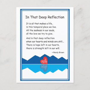 In die diepe reflectie 2_ briefkaart