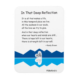 In die diepe reflectie_3"x4" Flexibele magneet