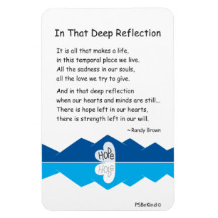 In die diepe reflectie_4"x6" Flexibele magneet