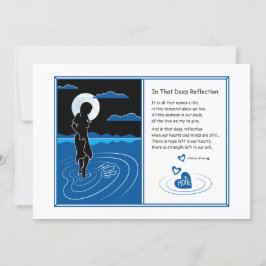 In die diepe reflectie_platte kaart 7"x5"