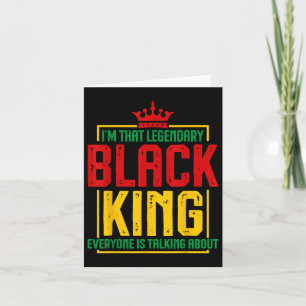 In die legendarische zwarte koning Afro-Amerikaans Kaart