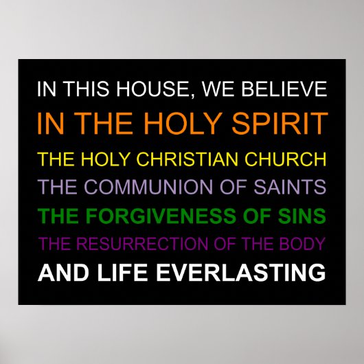 In dit huis geloven we poster (Voorkant)