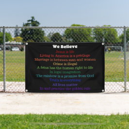 In dit huis geloven we Republiek Spandoek