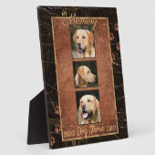 In Dog Memory Marble Rustic Gold Keepomwille Fotoplaat (Zijkant)