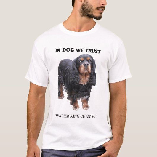 In Dog Trush Black en Tan Cavalier T-shirt (Voorkant)