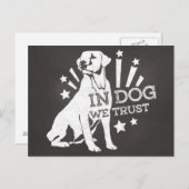In Dog vertrouwen we Briefkaart (Voorkant / Achterkant)