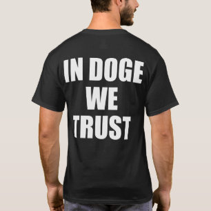 "IN DOGE TRUST" dubbelzijdig T-Shirt