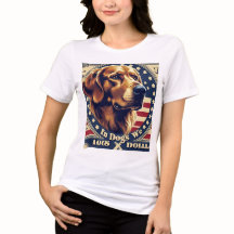 In Dogs We Trust T-Shirt – Funny Patriotic Dog Lov