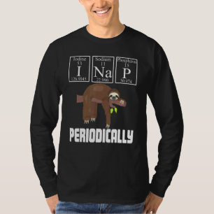 In dutje periodiek luie chemie luie luiaard t-shirt