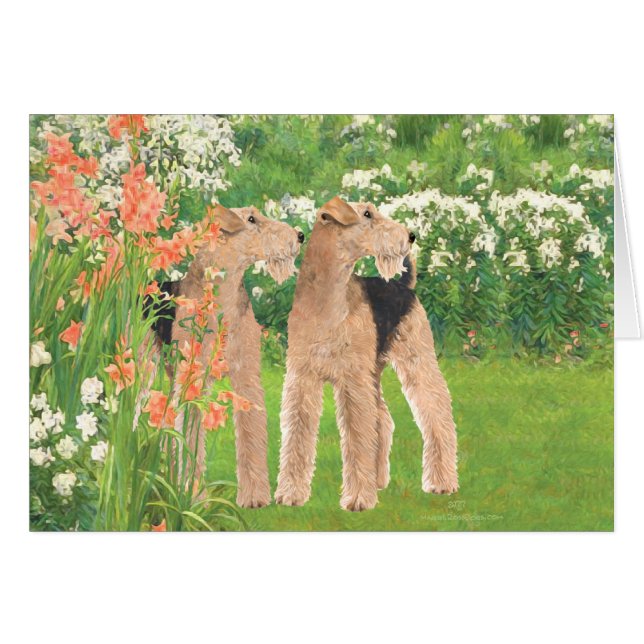 In een bloementuin (Voorkant Horizontaal)