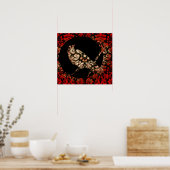 In een cirkel over kunst poster (Keuken)