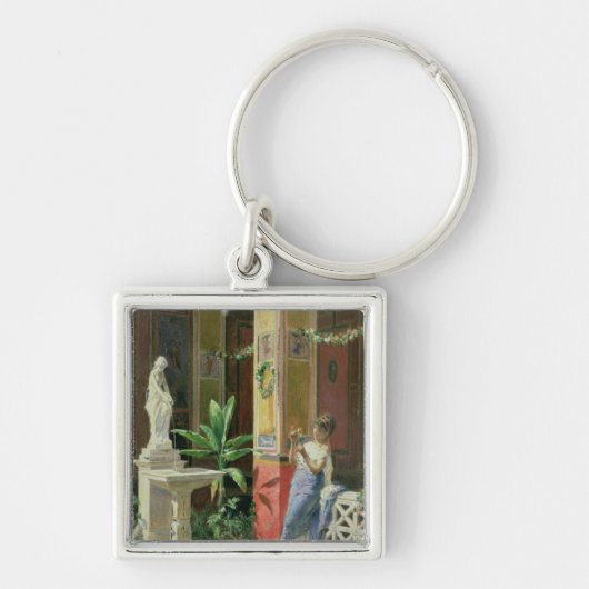 In een Courtyard in Pompeii, 1878 Sleutelhanger (Voorkant)