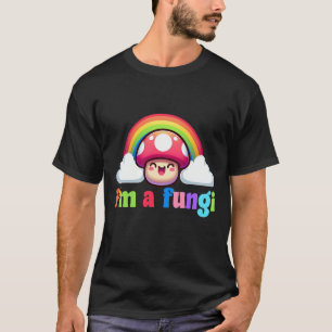 In een Fungi Fun Guy Funny Kleurrijke Regenboog T-shirt