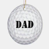 In één gat! golfbal keramisch ornament (Links)