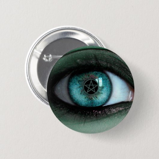 In een heks Eye Button (Voorkant /achterkant)