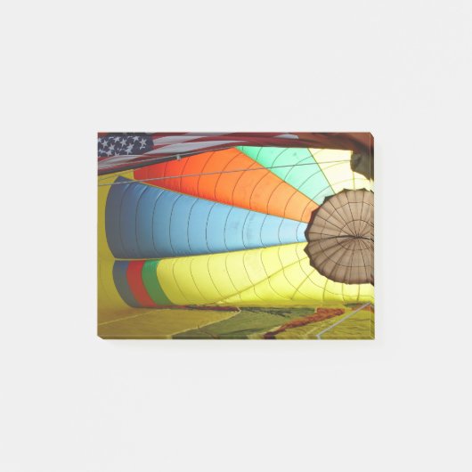In een heteluchtballon post-it® notes (Voorkant)