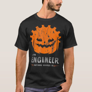 In een ingenieur maakt niets me bang pompoen ingen t-shirt