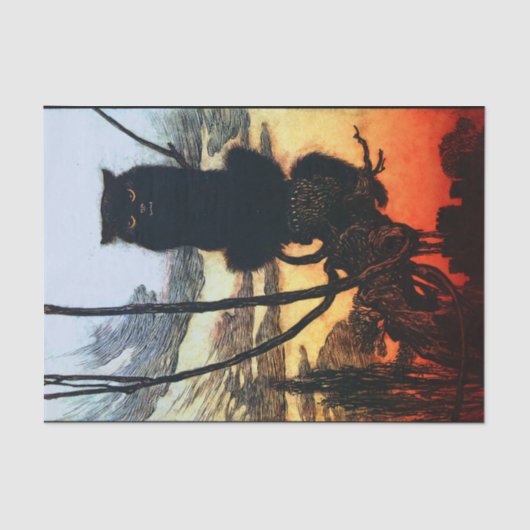 In een kattenpapier tissuepapier (Voorkant)