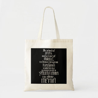 In een land van de mythe... Merlin (wit) Tote Bag