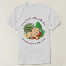 In een lid van de tuin club liefde groenten Lt T-shirt