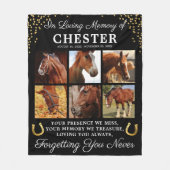 In een liefdevol geheugenpaard fleece deken (Voorkant)