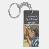 In een liefdevol geheugenpaard sleutelhanger (Voorkant Links)