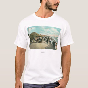 In een Lijn in Tent City verzamelde gewassen T-shirt