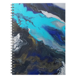 "In een nieuwe dimensie" acryl giet ontwerp Notitieboek