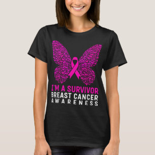 In een overlevende borstkanker bewustzijn vrouwen t-shirt
