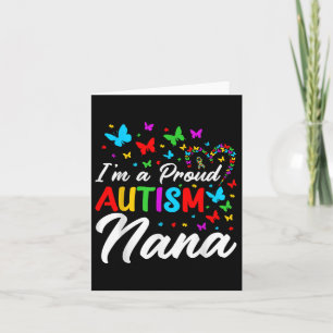 In een trotse autisme nana autisme bewustzijn lint kaart