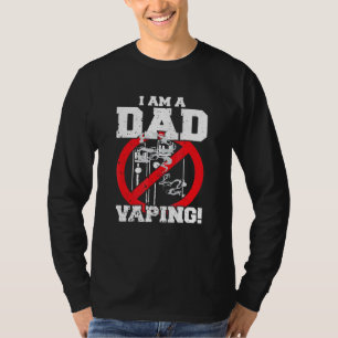 In een vader tegen vapen strenge ouder anti-roken t-shirt