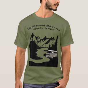 In een van beneden door de rivier de Camping wonen T-shirt