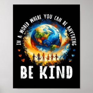 In een wereld als een soort Kinder Aarde tegen pes Poster